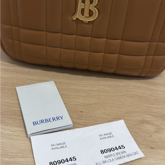 Burberry Tan Quilted Leather Crossbody Bag - Picture 3 of 5